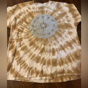 urban outfitters brown tie dye t shirt